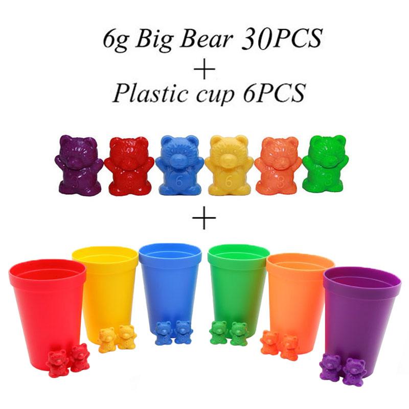 Montessori Rainbow Weight Bear Zabawki dla dzieci Sorter kolorów Materiał do liczenia Gra edukacyjna z matematyką Zabawki edukacyjne dla dzieci Nowe