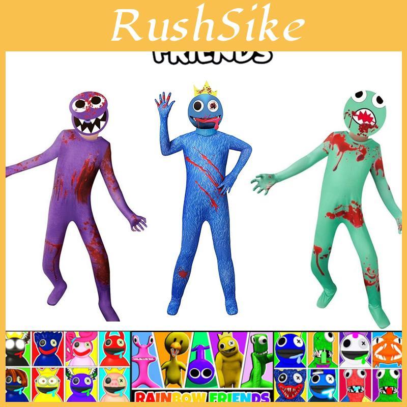 Barevný Roblox Rainbow Friends Cosplay Kostým Kombinéza Pro Děti A Dospělé