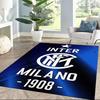 Inter Milan Area Rug Perfect For Living Rooms Hallway Entryway Dormitory Antislip Carpet Anime Office Decor