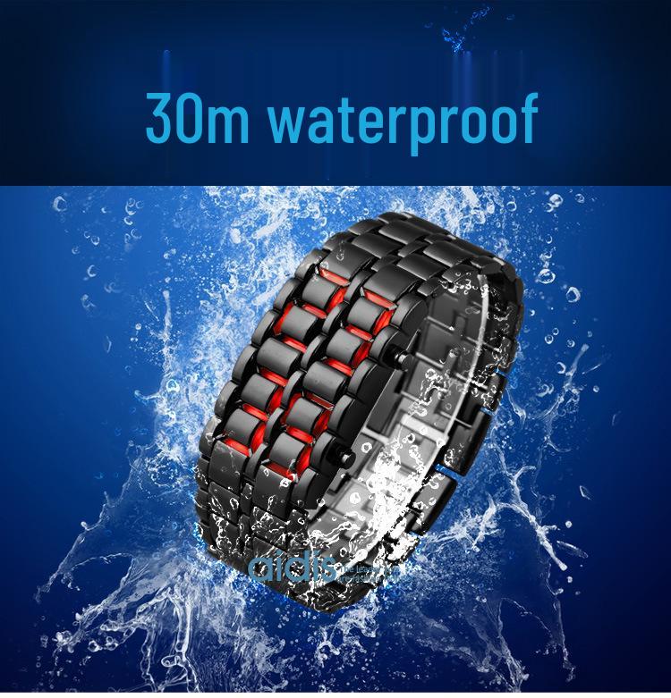 Lava LED Digital Couple Bracelet Watch - Creative Fashion Hot Sale