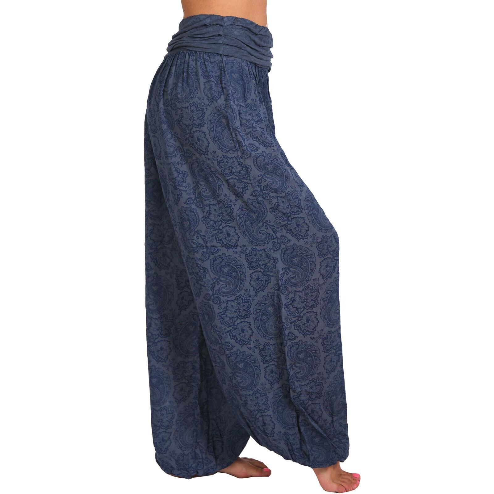 

Women Plus Size Color Casual Loose Pants Yoga Pants Women Trousers XXXXL синій