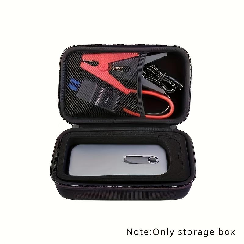 Scatola portaoggetti portatile in EVA per avviatore d'auto - Custodia protettiva antiurto e anti-caduta, Organizzatore leggero per accessori per auto