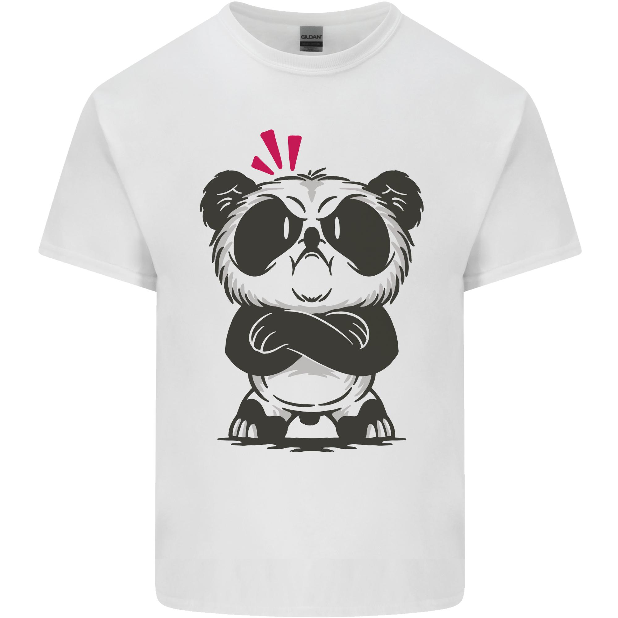 Angry Panda Bear Unisexs Light Cotton TShirt S