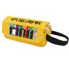 Anime Jujutsu Kaisen Pencil Case Double Zipper Large Capacity Canvas Stationery Organizer Students
