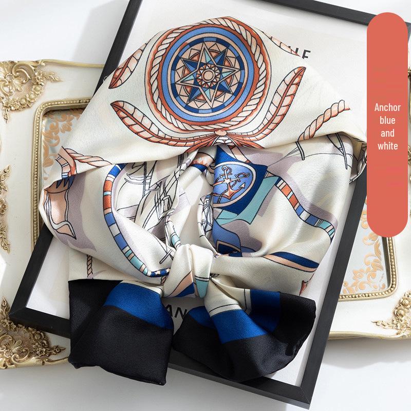 Korean Style Versatile Long Silk Ribbon Scarf