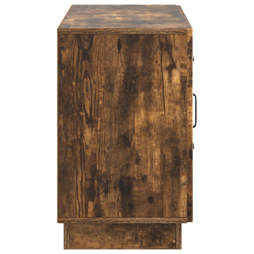 Sideboard Smoked Oak 89 x 34.5 x 57 cm Wood Based Material