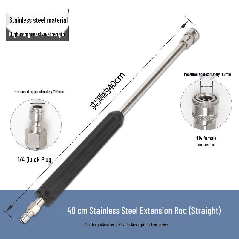 

High-Pressure Car Wash Extension Wand with Water Gun Connector Accessories