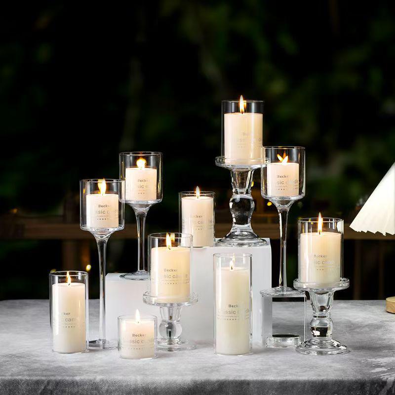 Minimalist High Borosilicate Glass Candle Cup – Heat-Resistant Aromatherapy Holder