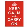 7e8 Design Interior Design Poster CALM AND CARRY Reimpressão 50cm x 70cm Mantenha a Calma e Siga em Frente Poster Tubo Poster de Arte Interior Sala de Estar Elegante "KEEP"