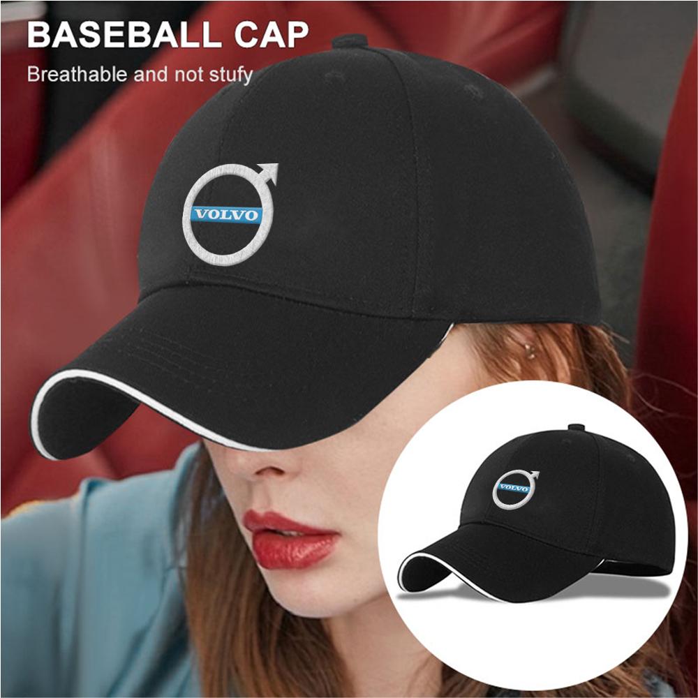 Fashion Car Duck Tongue Cap For Volvo Badge 3D Hat Auto MOTO GP Racing Baseball Caps Hats Adjustable Casual Trucket Hat Hip-Hop