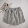 Waffle Sports Casual Shorts Women's Summer Thin Korean Version of The New High Waist Home Straight Cylinder Wide Legs