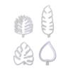 4PCS Leaf Fondant Cutters Non-Stick Cutting Mold Durable Leaf Cutters Cake Decorating