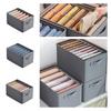 Multipurpose Non-woven Clothes Storage Box Gray Various Sizes