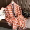 New Design Silk Scarf Soft Sun Protection Shawl High Quality Neckerchief Four Seasons Cotton Voile Soft Muslim Kerchief Bandanna