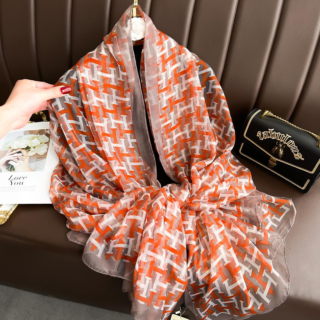 New Design Silk Scarf Soft Sun Protection Shawl High Quality Neckerchief Four Seasons Cotton Voile Soft Muslim Kerchief Bandanna