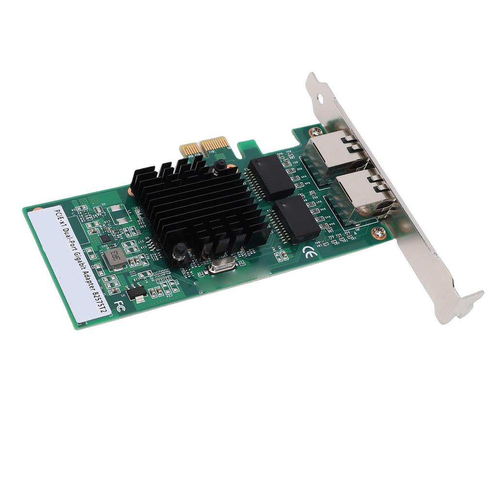 PCIE Network Card Double RJ45 Ports 10Mbps 100Mbps 1000Mbps 82575 Chipset PCI Express Network Adapter Support for