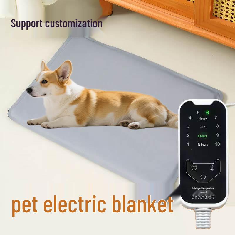 Pet Electric Heated Blanket for Cats & Dogs - Adjustable Temperature, Waterproof, 110V EU/US