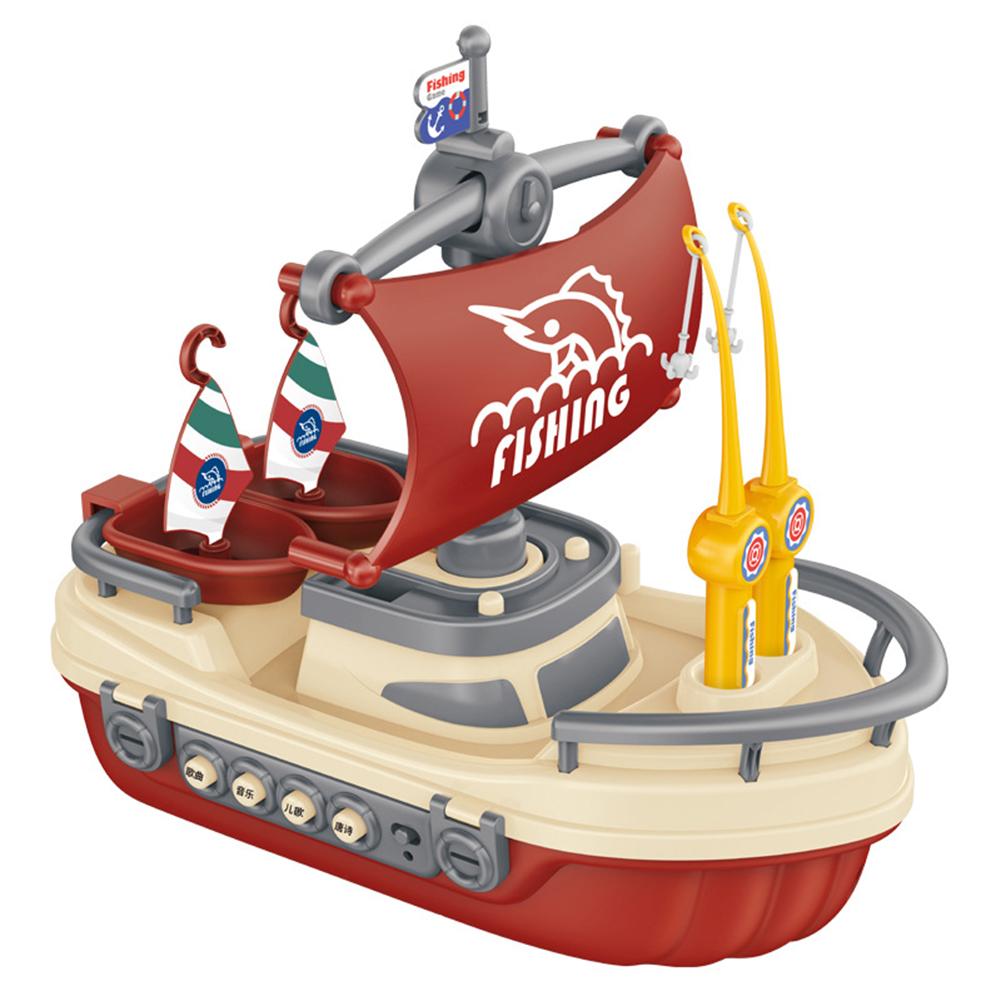 

3 в 1 Игрушечная лодка Электрическая магнитная Рыбалка Игровой набор Игрушки Музыкальная история Машина Образовательные Подарки на День Рождения Рождество Для девочек Мальчиков [Red] 1.4kg