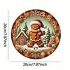 Vintage Gingerbread Man Iron Metal Wreath Wall Plaque Home Decor Gift Christmas Halloween