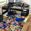 1pc Mega Man Anniversary 30th Chair Mat - Anime Cartoon Design, Non-Slip Carpet for Office, Home Decor, Living Room, Bedroom, Game Room - Perfect Gift