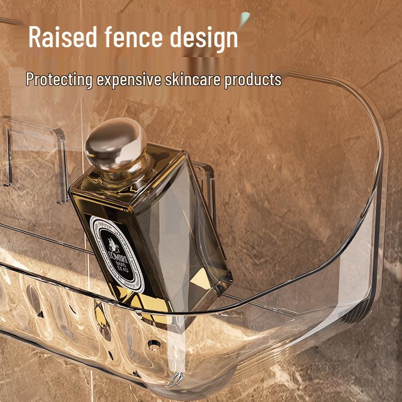 Acrylic Punch-Free Wall-Mounted Bathroom Storage Rack
