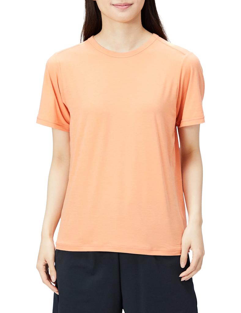 The North Face Short Sleeve Nature Active Simple Crew UV Faded Dusty Coral Size M Women's Jacket, Moisture-Wicking, Quick-Drying, Antibacterial,
