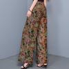 Sommer-Hosen mit weitem Bein für Damen Vintage Kleidung Übergröße Locker Lässig High Waist Hosen