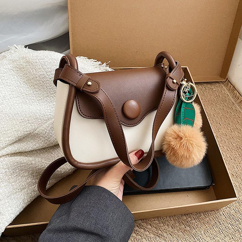 Mode Damenhandtasche  Neuer Trend Einfarbig Freizeit Damen Schulter Crossbody Tasche PU-Leder Textur Kleine Quadratische Tasche