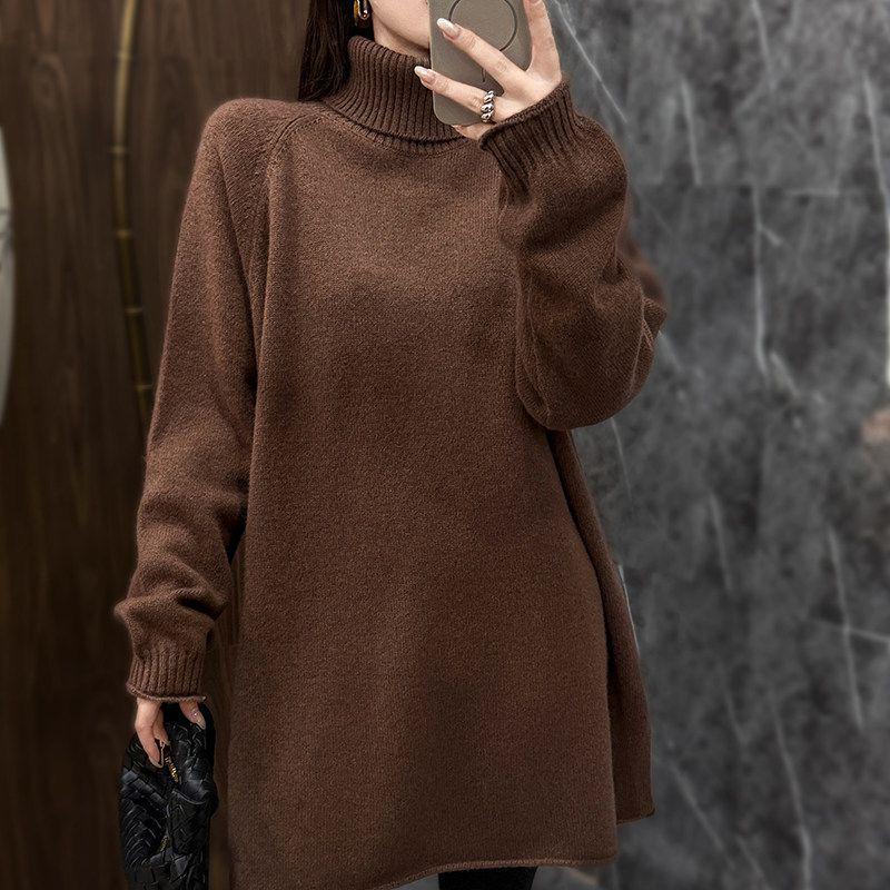 2026 Autumn-Winter High Neck Women's Loose Knit Sweater