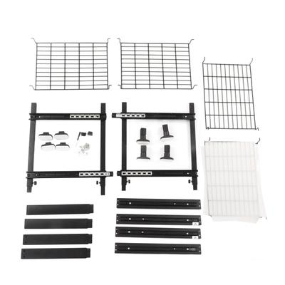 2 Tier Sliding Pull Out Drawer Organizer Carbon Steel Pull Out Cabinet Drawer Organizer for Kitchen