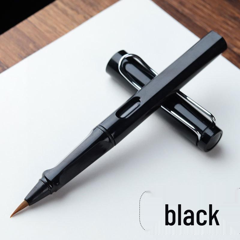 

Мягкая кисть перьевая ручка со сменным картриджем для каллиграфии и переписывания сутр