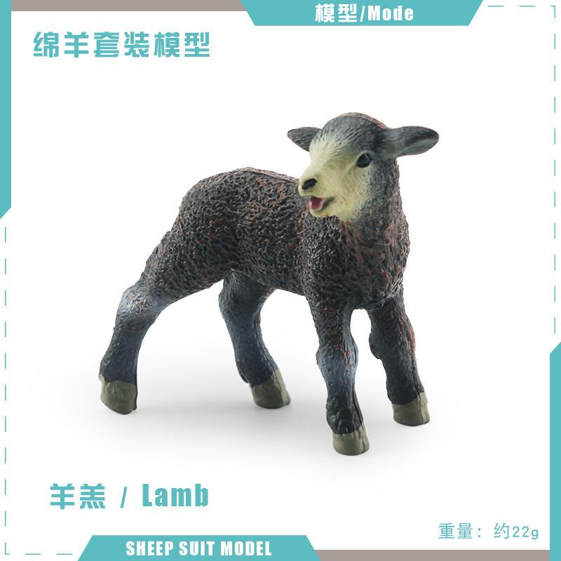 

Високоякісна статична іграшка-модель вівці для дітей, навчальна колекція фермерських тварин Lamb 22g