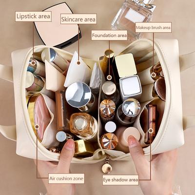Draagbare Shell Cosmetische Tas met Grote Capaciteit Waterdichte Make-up Opbergtas Hoge Esthetische Waarde Trendy Cosmetische Organisertas