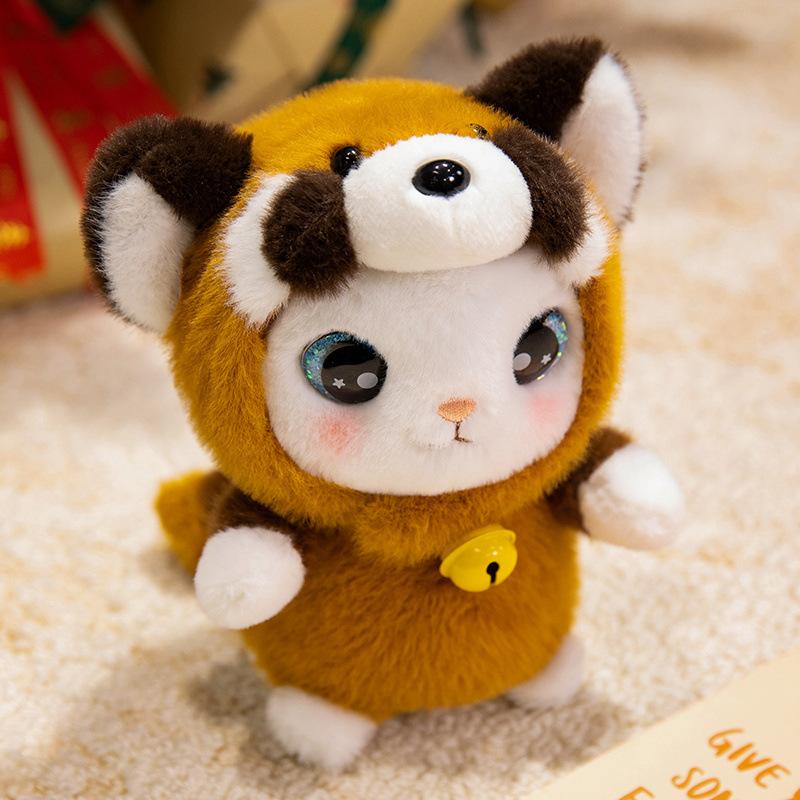 Cute Cute Little Animal Rabbit Panda Turned Into Doll Plush Toy Elephant Doll Children Soothing Doll
