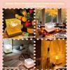 Night Light Projector Cube Light, Luminor the Cube Lamp, Corded Ocean Lamp, Northern Lights Projector Lights with 16 Colors and Dynamic Ripple Effect