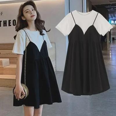 Maternity Summer Short-Sleeve Medium-Length Two-Piece Loose Top