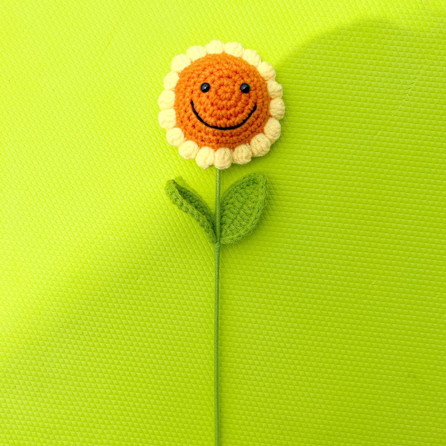 Hand-Crocheted Sunflower Bouquet for Teacher s Day, Birthdays, and Graduation