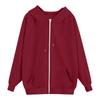 Women's Hooded Sweatshirts Autumn New Lazy Style Casual Loose Zipper Women's Sweatshirts Jackets Fashion Solid Color Streetwear Female Hooded Coats