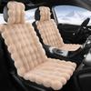 Premium 3D Plush Car Seat Covers with Non Slip Grip Ultra Soft Warmth for Winter 4 Stylish Colors Value Pack Auto Accessories