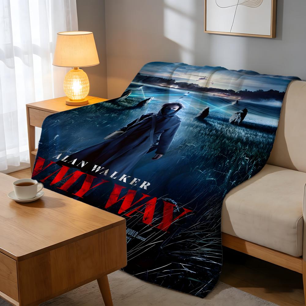 Throw High-Density Short Plush Blanket For Sofa Nap Room Soft Skin-Friendly Popular Singer Edm Rave Dj Alan Walker