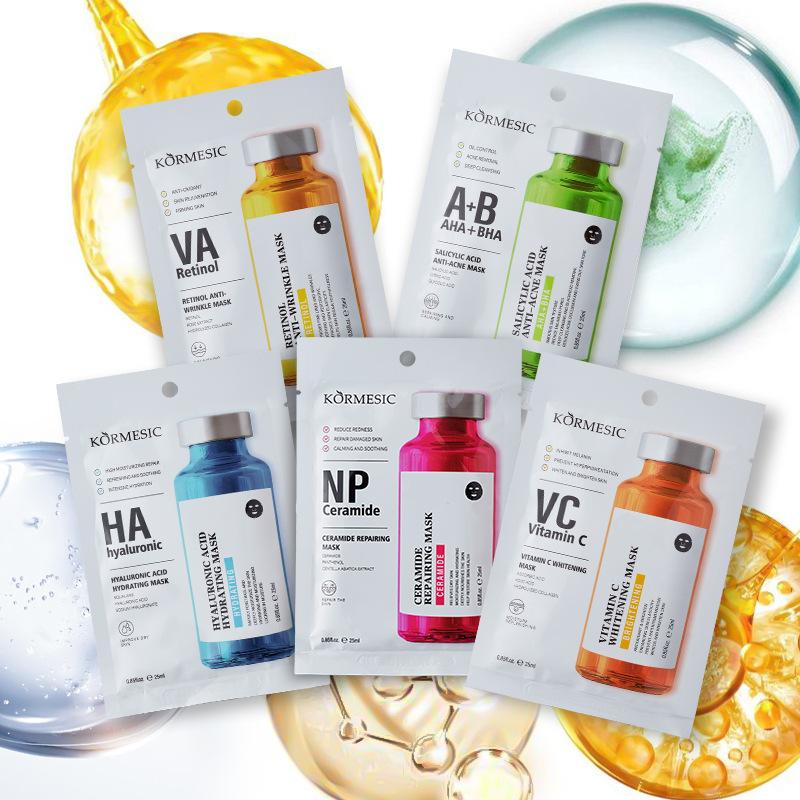 KORMESIC Facial Mask Vitamin C Ceramide Feuchtigkeitsspendende Gesichtsmaske