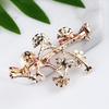 Chinese Style Original Retro Atmosphere Classic Oil Drop Pearl Plum Blossom Branch Brooch Female Accessories Long-Lasting Color Brooch