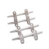 316 Stainless Steel Boat Dock Cleat Heavy Duty Silver Marine Rope Cleat 4/5/6/8/10/12 Inch Durable