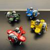 Mini Alloy Cartoon Airplane Toy Press Go Propeller Aircraft Toy Toddlers Boys Girls Educational Pull-back Plane Toy Party Favors