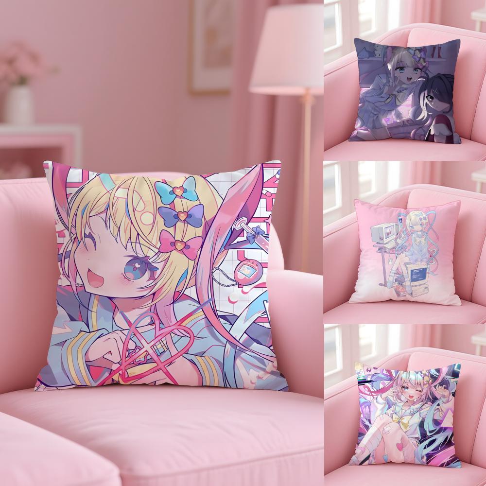 Needy Girl S-Streamer O-Overloa Cushion Cover Plush Fabric Soft Double-Sided Printed Sofa Warm Winter Home Gift Pillow Cover
