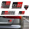 yscr3 New Gazoo Racing  GR GR Sport 3D Car Aluminium Alloy Badge Adhensive Metal Emblem Decal for Toyota Supra AE86 GT86