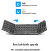 Tragbare dreifach faltbare Bluetooth-Tastatur für Mobiltelefon, Tablet & Laptop