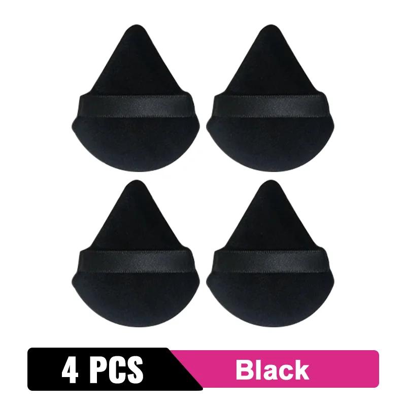 2/6ks Triangle Powder Puff Houba na make-up na obličej Soft Velvet Cosmetic Puff Blender Beauty Foundation Sponge Make-up příslušenství