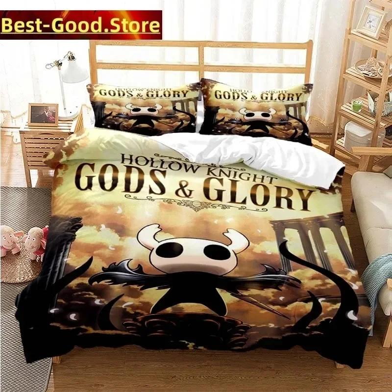 

Comforter Hollow Knight Fashion Digital Bedding Set Printed Bed Set With Soft Single Double Queen Super King Size Comforter (quilt)-EU Single(135*200cm)3pcs