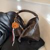 Vintage Shoulder bag for Women Lightweight PU Large Capacity Zipper String  Cute Charm For Daily Use Commute Shopping Handbag